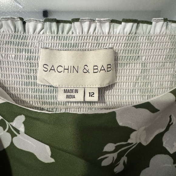 Sachin + Babi Laura Midi Dress in Dark Green - Picture 5 of 9